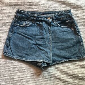 American Eagle crossover denim skort